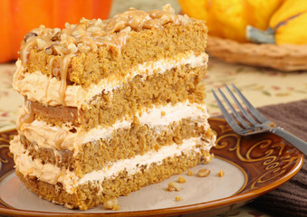 Pumpkin Cake Slice