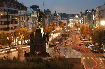 The Wenceslas Square, Prague