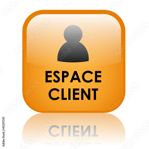 "Bouton Web ESPACE CLIENT (service clients contact accueil