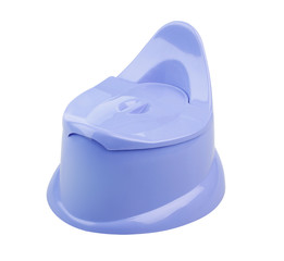 Baby toilet bowl isolated on white background