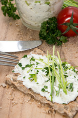 Fresh Cream Cheese on Crispbread