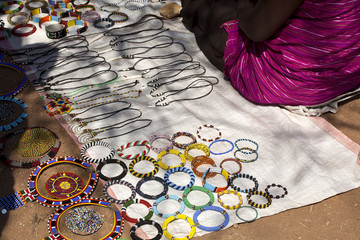 outdoor market in Kenya