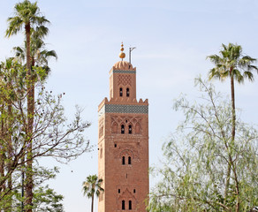 Fototapeta na wymiar Koutoubia meczet w Marakeszu, Maroko