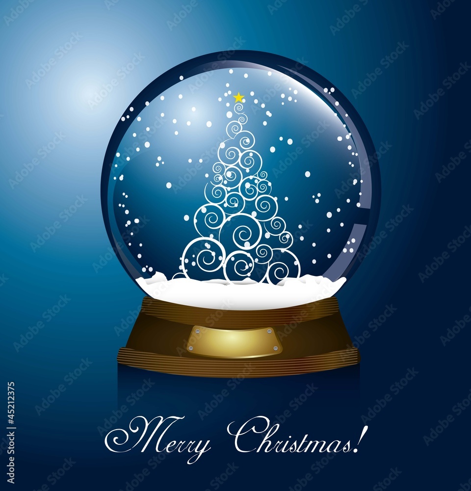 Sticker christmas globe