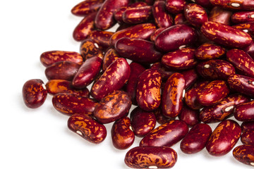 kidney beans on white background