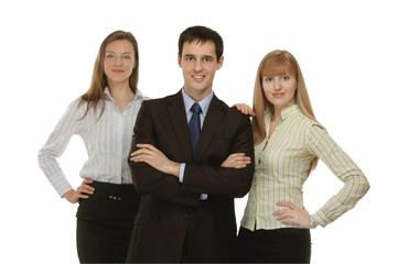 Closeup portrait of a business team