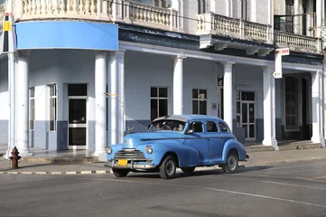 Rolgordijnen Cuba auto © Franco Visintainer