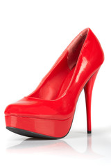 Red women shoes.