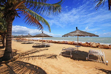 Naklejka premium Plaża Saly w Senegalu