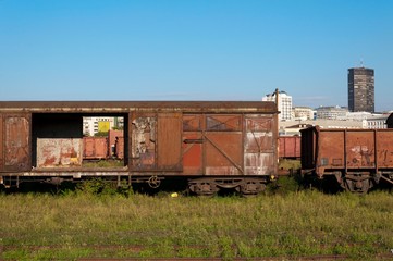 Fototapeta na wymiar Rusty wagony