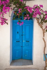 Foto op Plexiglas Blaue Tür © fotografci