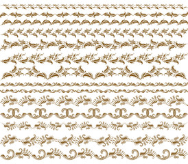 Obraz premium Horizontal elements decoration vector