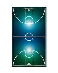 abstract shiny basketball court