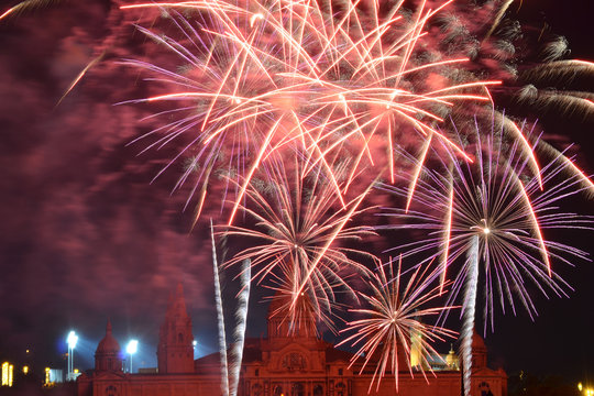 Fuegos artificiales de la Merce. Barcelona