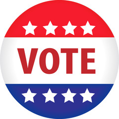 illustrated image of a vote button