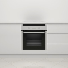 Electric stove and oven.