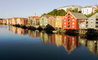 Naklejka na ściany i meble Trondheim Norwegia