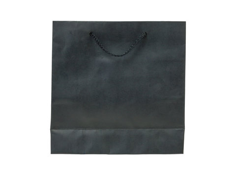 paper bag, black color