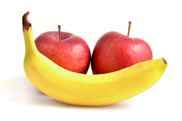 Banane und apfel