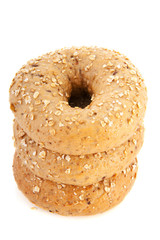Stacked bagels