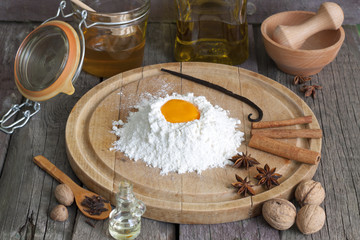 Baking and components with exotic aromatic spices