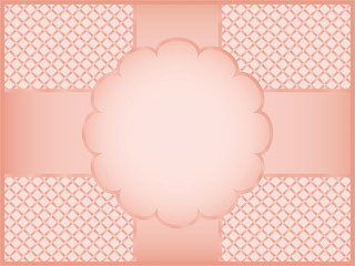 pink gift wrapper background vector illustration