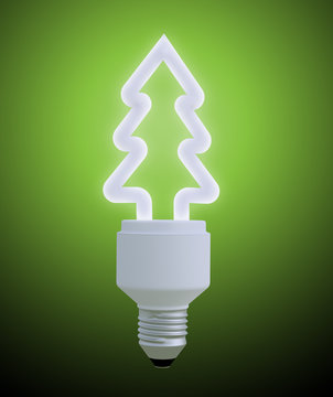 Christmas tree light bulb