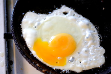 egg on a pan