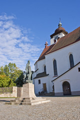 Kościół Świętej Trójcy Nowe Miasto nad Metują, Czeska Republika - obrazy, fototapety, plakaty