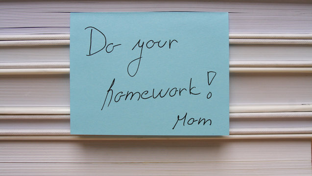 Message on a background with books.