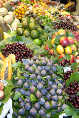 Fruits market, in La Boqueria, market Barcelona