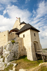 Fototapeta na wymiar Bobolice castle. Polnad, Śląsk.
