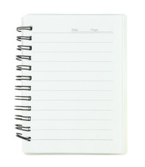 small notebook with blank