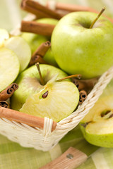 Apples with cinnamon