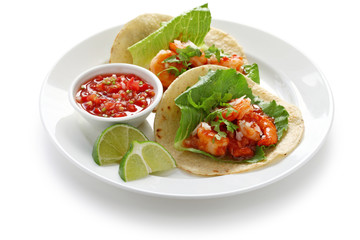 shrimp tacos, mexican cuisine