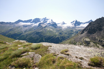 Gran Paradiso dall' alpe Plan Borgno