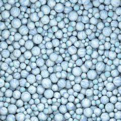 background of stacked marbles with abstract blue texture