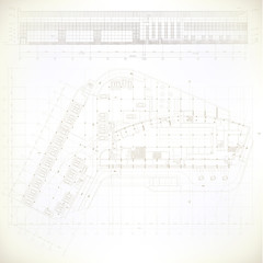 Architectural background. Part of architectural project