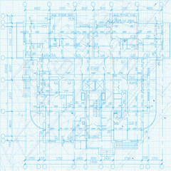 Architectural background. Part of architectural project