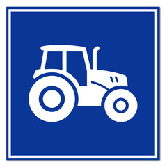 Señal simbolo tractor