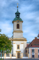 Fototapeta na wymiar Wallfahrtskirche Maria Enzersdorf