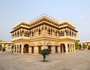 Fototapeta na wymiar Mubarak Mahal in the City Palace of Jaipur