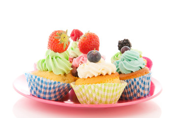 Fruit cupcakes