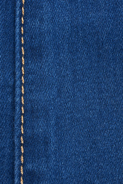 Yellow Seam On Denim