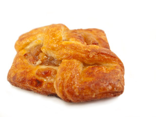 Delicious freshly baked pastry filled  ruits