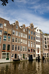 Fototapeta na wymiar Stare domy, Amsterdam