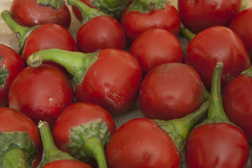organic red round chilli background