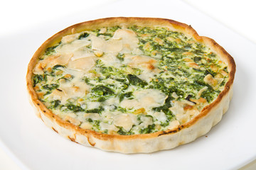 Tarte with spinach