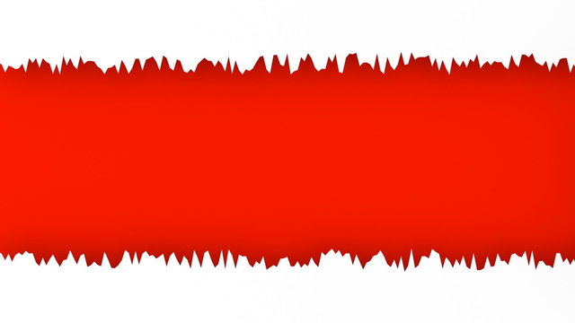 Tear paper with red background and alpha to switch background
