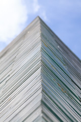 stacked glass edge